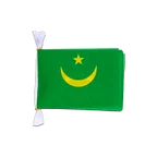 Mauretanien Fahnenkette 15 x 22 cm, 3 m