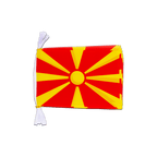 Mazedonien Fahnenkette 15 x 22 cm, 3 m