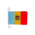 Moldavie Mini Guirlande fanion 15 x 22 cm, 3 m