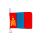 Mini Guirlande fanion Mongolie 15 x 22 cm, 3 m