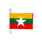 Birmanie Mini Guirlande fanion 15 x 22 cm, 3 m