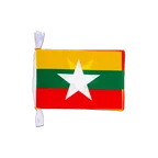 Myanmar new Flag Bunting 6x9", 3 m