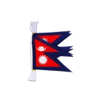Mini Guirlande fanion Népal 15 x 22 cm, 3 m