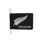 New Zealand feather all blacks Flag Bunting 6x9", 3 m
