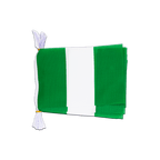 Nigeria Fahnenkette 15 x 22 cm, 3 m