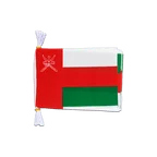 Oman Fahnenkette 15 x 22 cm, 3 m