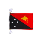 Papouasie-Nouvelle-Guinée Mini Guirlande fanion 15 x 22 cm, 3 m