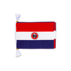 Paraguay Mini Guirlande fanion 15 x 22 cm, 3 m