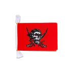 Pirate on red shawl Flag Bunting 6x9", 3 m