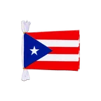 Puerto Rico Fahnenkette 15 x 22 cm, 3 m