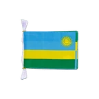 Rwanda Flag Bunting 6x9", 3 m