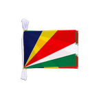 Seychellen Fahnenkette 15 x 22 cm, 3 m