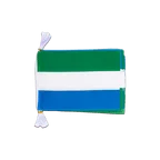 Mini Guirlande fanion Sierra Leone 15 x 22 cm, 3 m