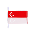 Fahnenkette Singapur - 15 x 22 cm, 3 m