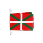 Spanien Baskenland Fahnenkette 15 x 22 cm, 3 m