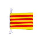 Katalonien Fahnenkette 15 x 22 cm, 3 m