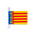 Spanien Valencia Fahnenkette 15 x 22 cm, 3 m