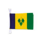 St. Vincent und die Grenadinen Fahnenkette 15 x 22 cm, 3 m