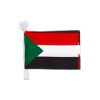 Sudan Fahnenkette 15 x 22 cm, 3 m