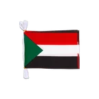 Sudan Fahnenkette 15 x 22 cm, 3 m