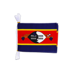 Swaziland Mini Guirlande fanion 15 x 22 cm, 3 m