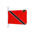 Trinité et Tobago Mini Guirlande fanion 15 x 22 cm, 3 m