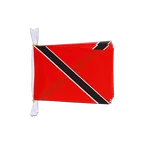 Mini Guirlande fanion Trinité et Tobago 15 x 22 cm, 3 m