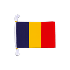 Tchad Mini Guirlande fanion 15 x 22 cm, 3 m