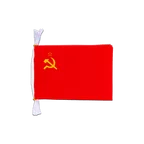 UDSSR Sowjetunion Fahnenkette 15 x 22 cm, 3 m