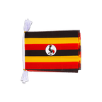 Ouganda Mini Guirlande fanion 15 x 22 cm, 3 m