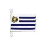 Uruguay Fahnenkette 15 x 22 cm, 3 m