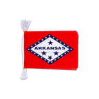 Arkansas Fahnenkette 15 x 22 cm, 3 m