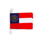 Géorgie (États-Unis) Mini Guirlande fanion 15 x 22 cm, 3 m
