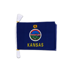 Kansas Fahnenkette 15 x 22 cm, 3 m