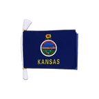 Kansas Flag Bunting 6x9", 3 m