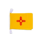 Nouveau-Mexique (New Mexico) - Mini Guirlande fanion 15 x 22 cm, 3 m
