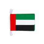 Mini Guirlande fanion Émirats Arabes Unis 15 x 22 cm, 3 m