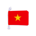 Vietnam Fahnenkette 15 x 22 cm, 3 m