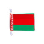 Biélorussie Mini Guirlande fanion 15 x 22 cm, 3 m