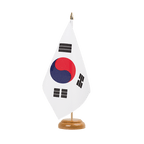 Südkorea Holz Tischflagge 15 x 22 cm