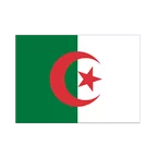Autocollant drapeau Algérie 7 x 10 cm, 5 pcs