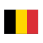 Belgique Autocollant drapeau 7 x 10 cm, 5 pcs