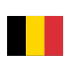 Autocollant drapeau Belgique 7 x 10 cm, 5 pcs