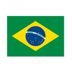 Brazil Flag Sticker 3x4", 5 pcs