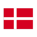 Dänemark Aufkleber 7 x 10 cm, 5 Stück