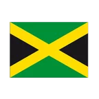 Autocollant drapeau Jamaique 7 x 10 cm, 5 pcs