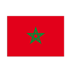 Morocco Flag Sticker 3x4", 5 pcs