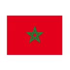 Autocollant drapeau Maroc 7 x 10 cm, 5 pcs