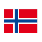 Norvège Autocollant drapeau 7 x 10 cm, 5 pcs
