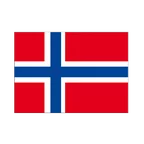 Norway Flag Sticker 3x4", 5 pcs